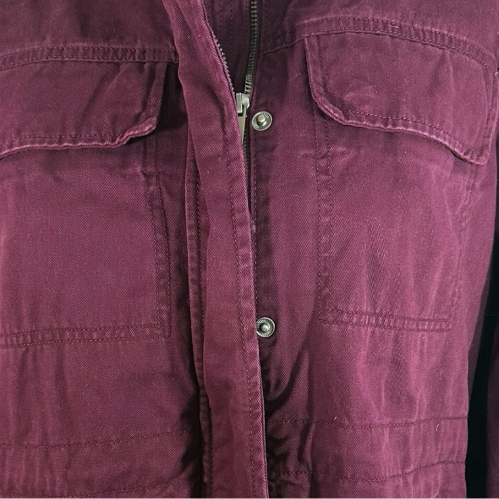 GAP- Burgundy Zip Up Warm Coat- Size S - Picture 2 of 7